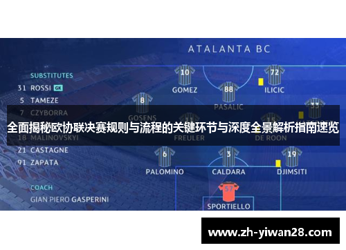 全面揭秘欧协联决赛规则与流程的关键环节与深度全景解析指南速览